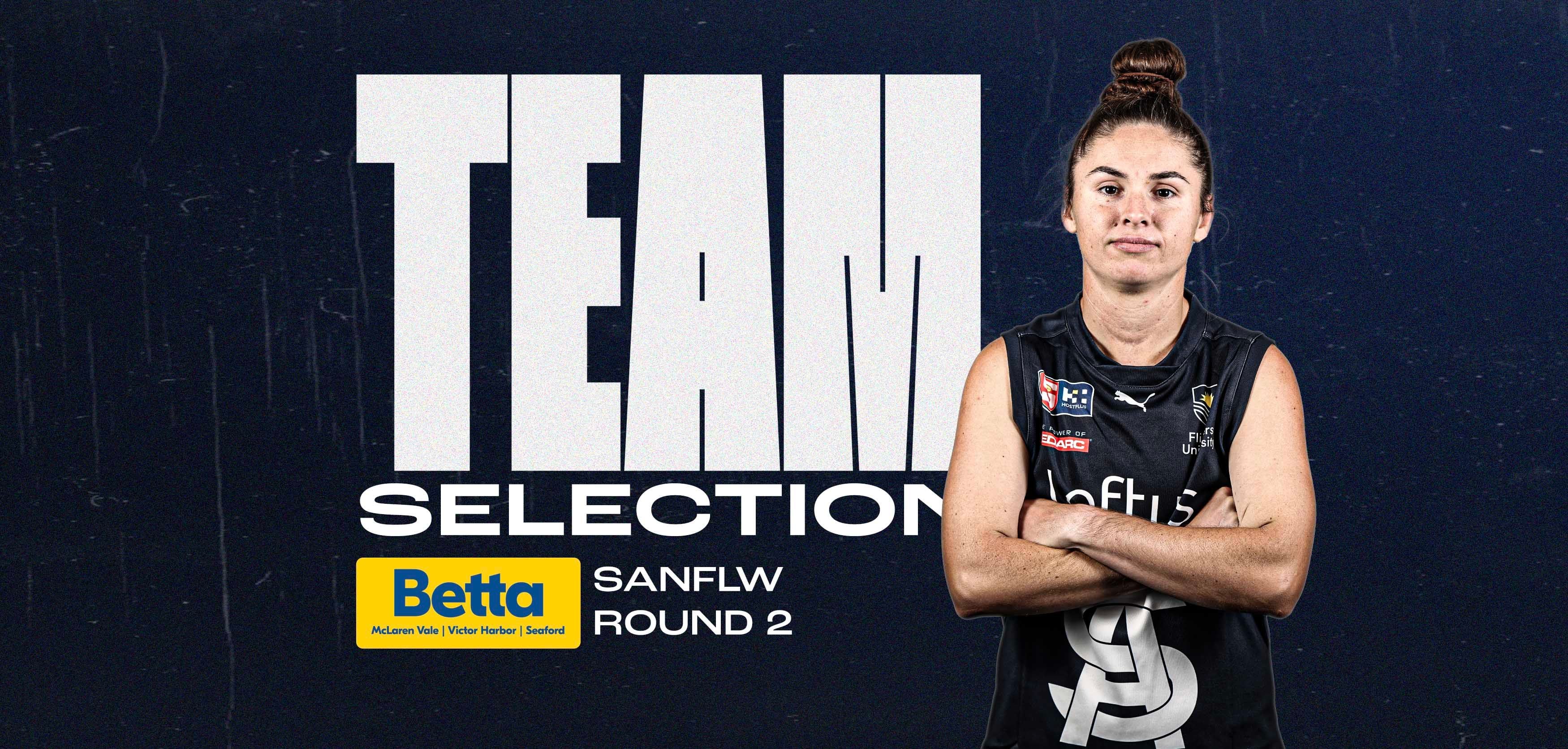 BETTA Team Selection: SANFLW Round 2 v Norwood BETTA Team Selection: SANFLW Round 2 v Norwood